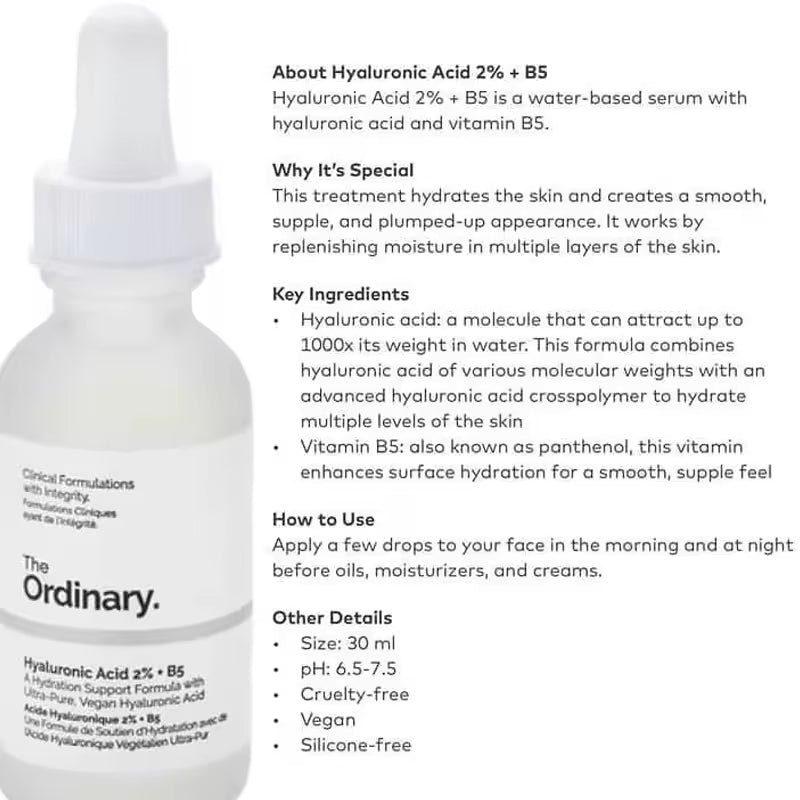 Hyaluronic Acid 2% + B5 (with Ceramides)